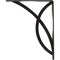 Ekena Millwork Miller Wrought Iron Bracket, (Single center brace), Antiqued Pewter 1 1/2"W x 10"D x 12"H BKTM01X10X12SMIAPW - alternate 6